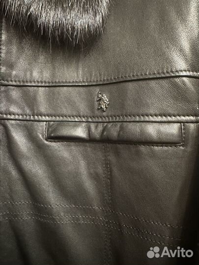 Кожаная куртка утепленная u.s. polo assn