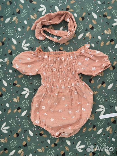 Большой пакет летних вещей на малышку 3-6 м