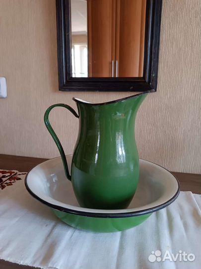 Кувшин. Посуда эмалированная СССР