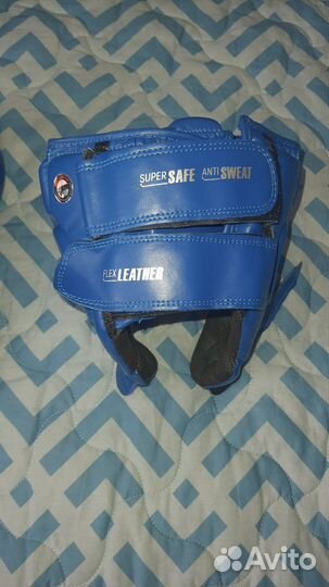 Боксерский шлем clinch синий