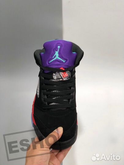 Nike Air Jordan 5 Top 3 Black Fire Red