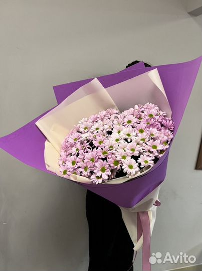 Хризантемы ромашки букет цветов доставка