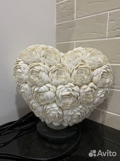 Сердца из ракушек (2 шт)