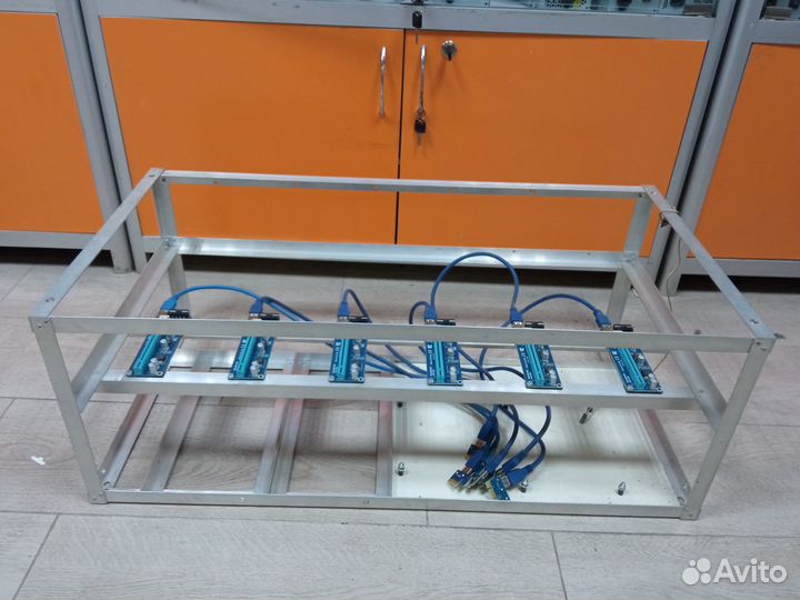 Каркас под 6 карт с райзерами