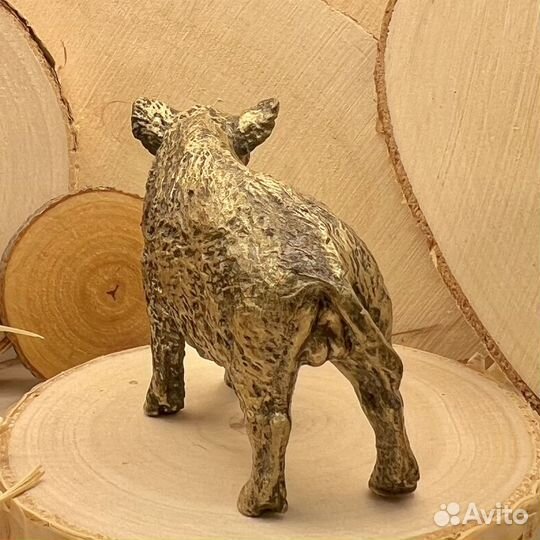 Бронзовая статуэтка Кабанчик