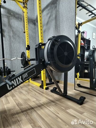 Гребной тренажер unix Fit Air Rower-X Black