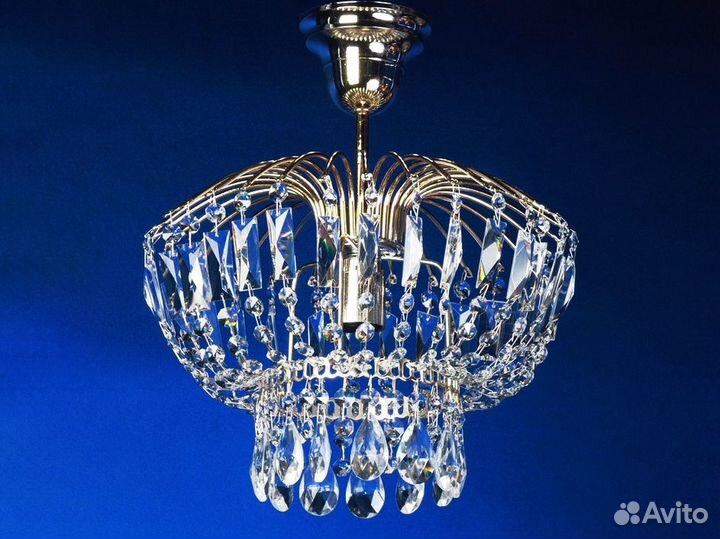 Хрустальная потолочная люстра 