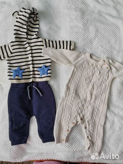 Тёплые костюмчики 56-62