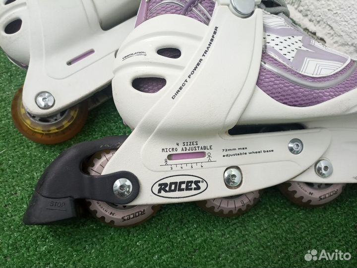 Роликовые коньки раздвижные для девочки