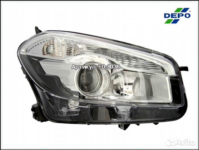 Qashqai правая фара