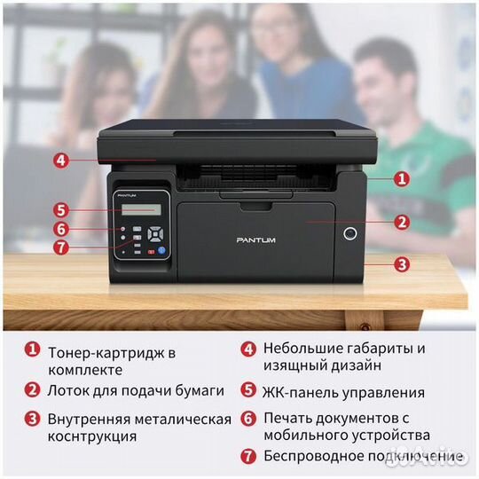 Мфу Pantum M6500W. Новый. На гарантии