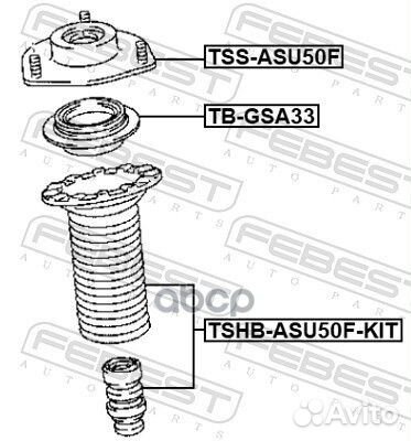 Опора амортизационной стойки перед прав/лев