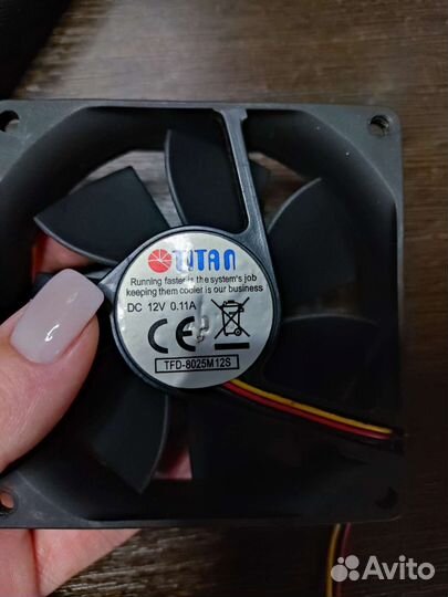 Кулер процеccорный, вентилятор 80x80мм