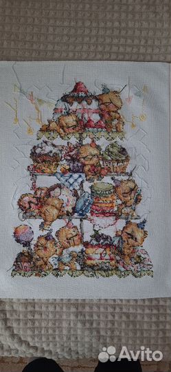 Вышивка крестом Мишки 56 на 44 см