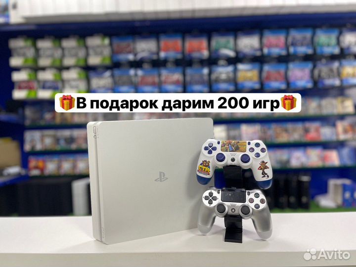 Sony Ps4 Slim цвет снежный+NHL/NFC