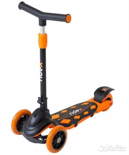Самокат 3-х колесный ridex 3D Robin, 120/90 мм, ор