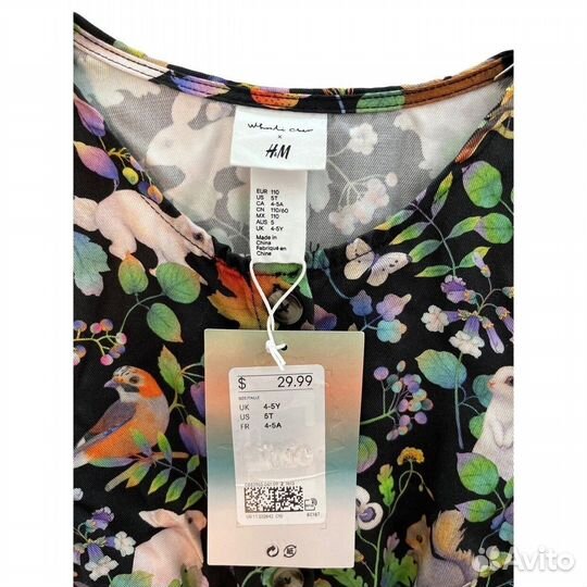 Шикарный хлопковый комбинезон H&M 122-128 см