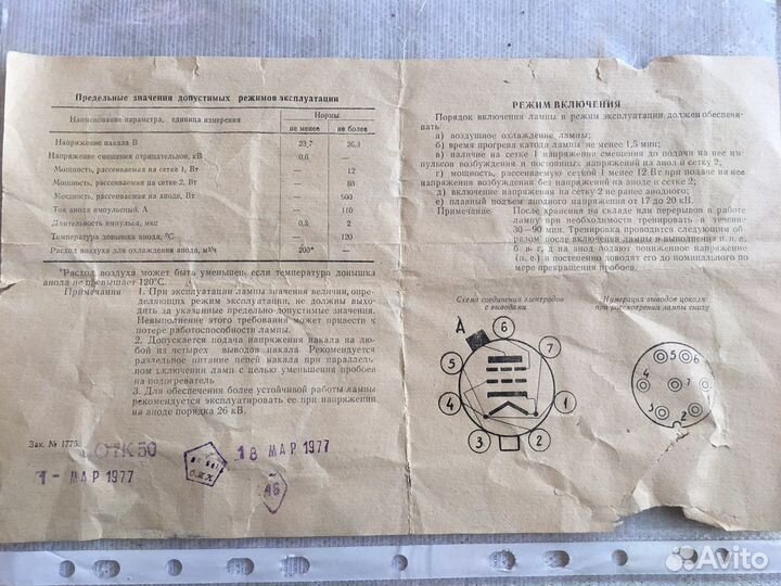 Радиолампа гми-2Б