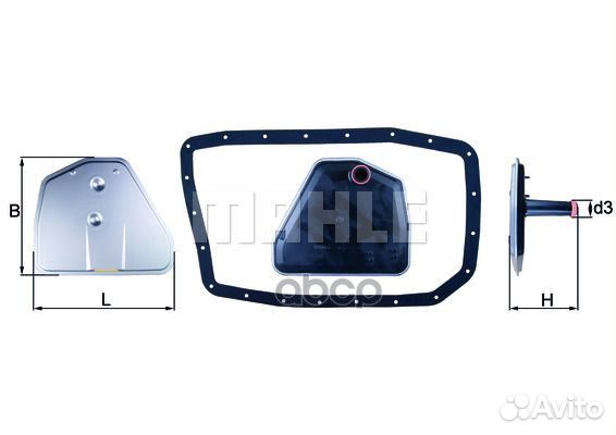 Фильтр гидравлический HX162D Mahle/Knecht