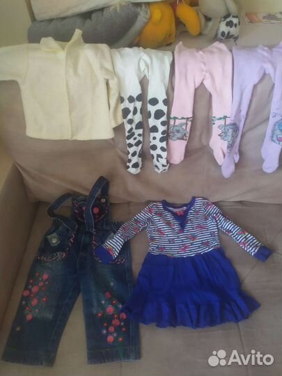 Вещи на девочку 1-2 года пакетом