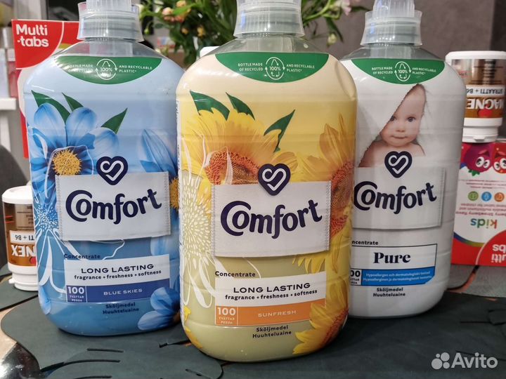 Кондиционер Comfort 1.8л 100стирок Финляндия
