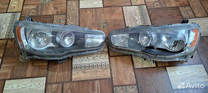 Фары на мицубиси лансер x