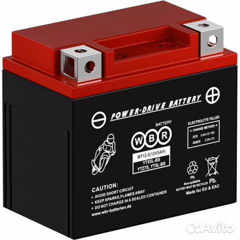 Аккумулятор WBR MT 12-5ah для скутеров, мопедов