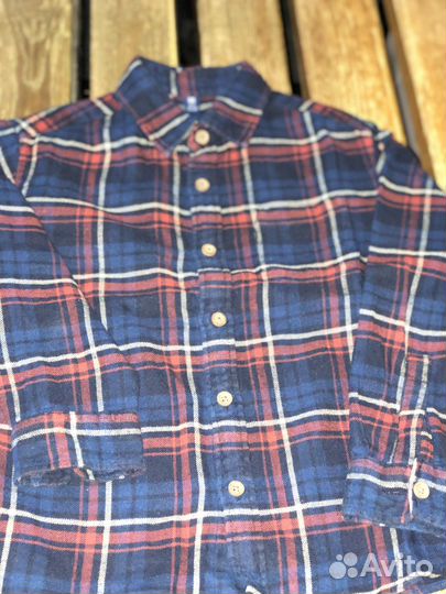 Uniqlo фланелевая рубашка на мальчика