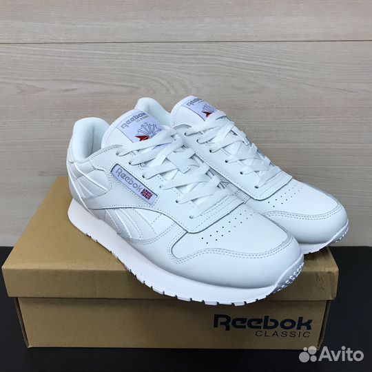 Кроссовки Reebok Classic белые мужские