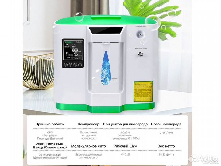 Кислородный концентратор 5л Бесплатная доставка