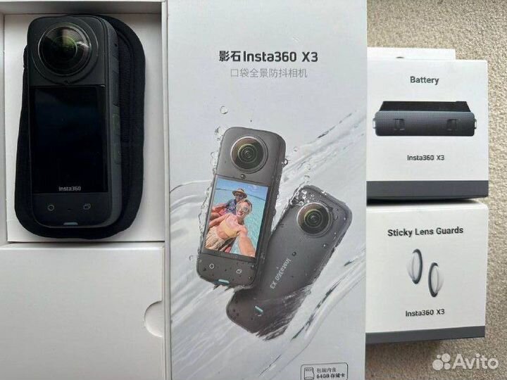 Insta 360 one x3 + допы