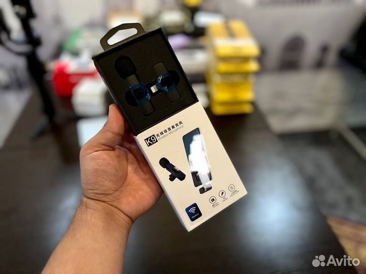 Беспроводной петличный микрофон k9 / k8