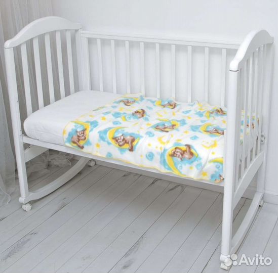 Новый плед детский флисовый 75 на 100 см