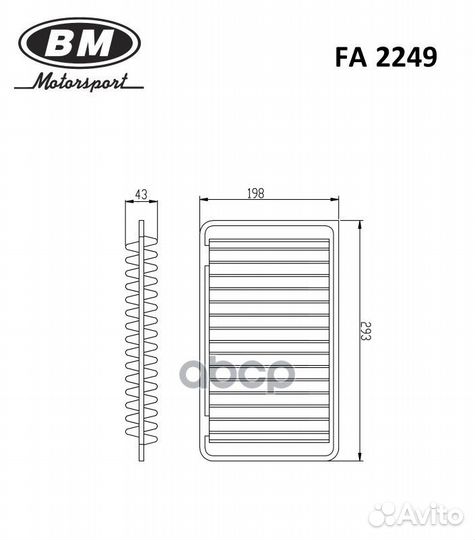 Фильтр возд.toyota camry 09-11/lexus ES250 09-12