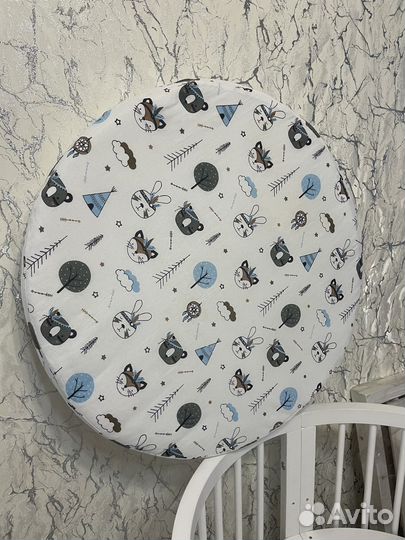 Матрас в круглую кроватку