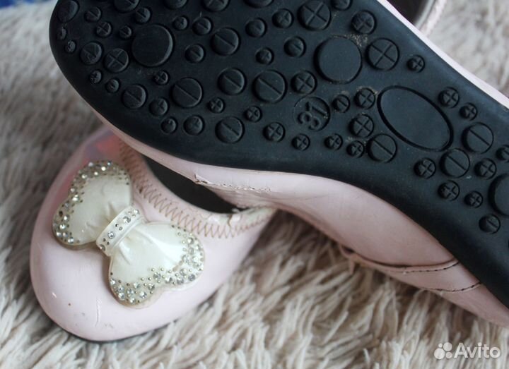 Туфли для девочки 31 размер розовые нарядные
