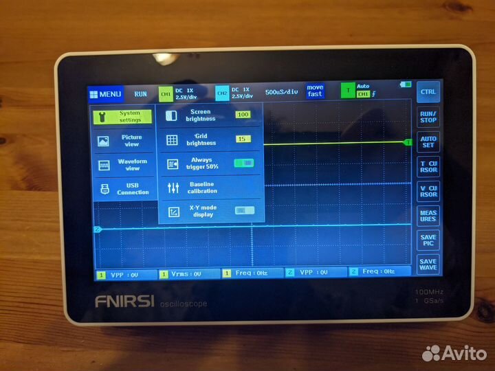 Портативный осциллограф fnirsi 1013D