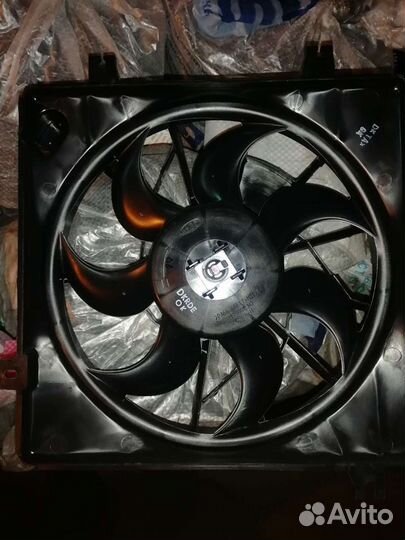 Вентилятор охлаждения радиатора на kia spectra