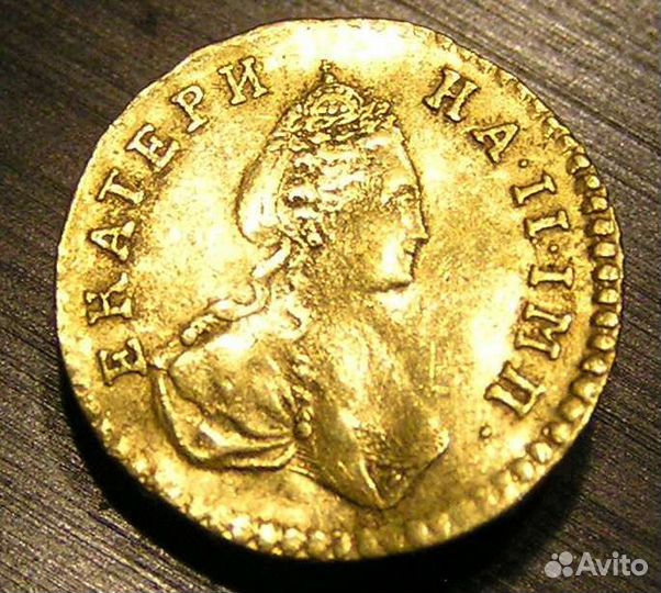 Полтина 1777 для дворцового обихода золото