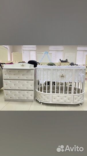 Детская кроватка круглая