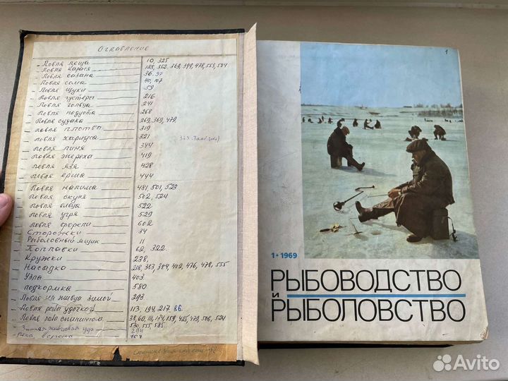 Вырезка журналов о рыбалке СССР