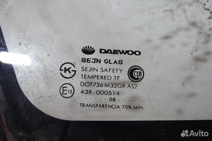 Стекло кузовное глухое левое для Daewoo Nexia 1995