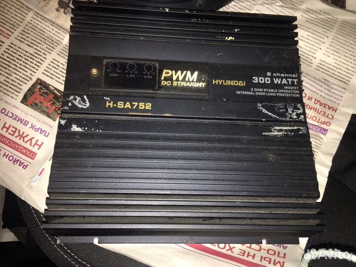 Усилитель и сабвуфер hyndai