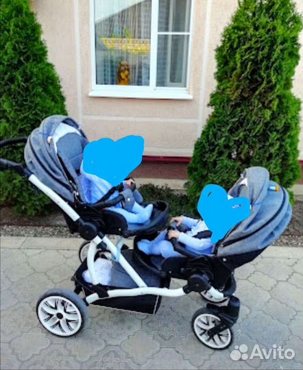 Коляска для двойни