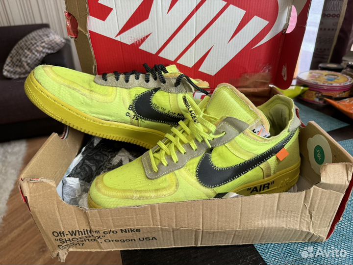 Кроссовки Nike Off-White x Air Force 1 Low Volt