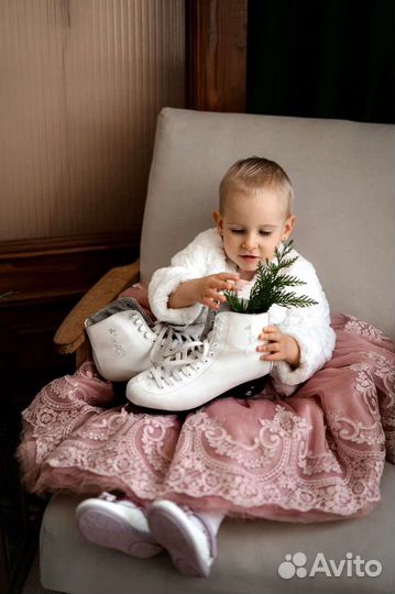 Меховая накидка болеро шубка на годик-два 80-92 см