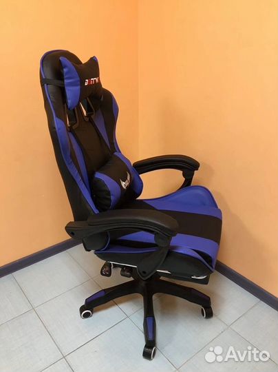 Компьютерное игровое кресло геймерское с массажем