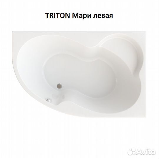 Ванны акриловые угловые и асимметричные Triton