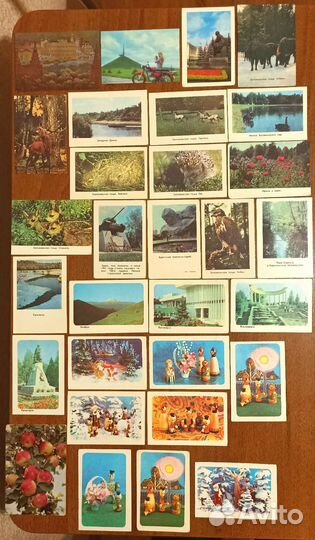 Карманные календарики СССР 1970-1990