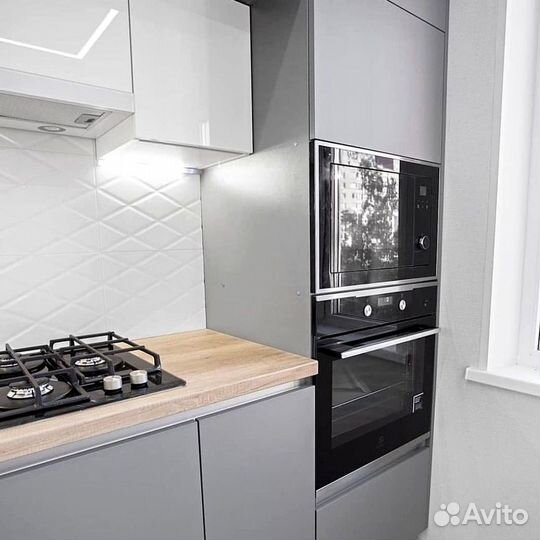 Угловая кухня с мдф фасадами